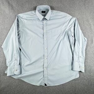 UNTUCKit Shirt Mens XXL Blue Relaxed Fit Dress Button Up Long Sleeve